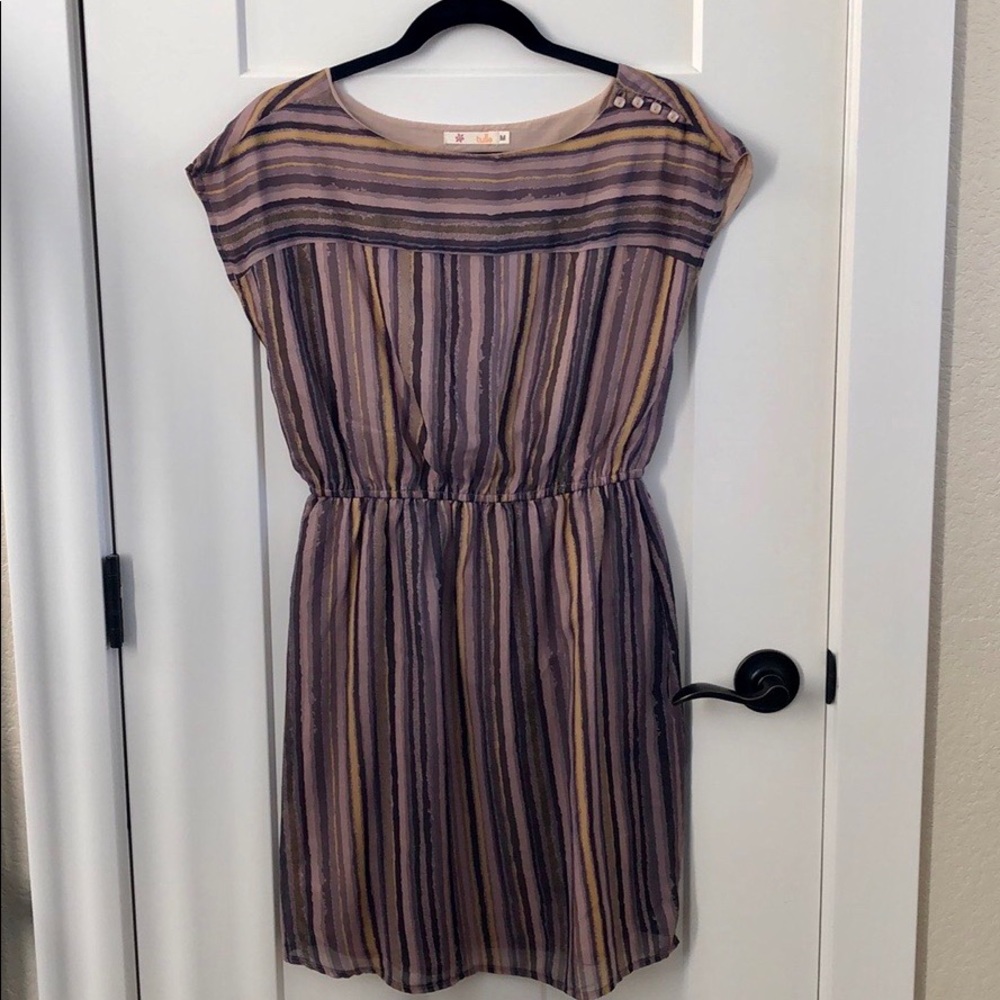 NWOT Tulle Striped Dress